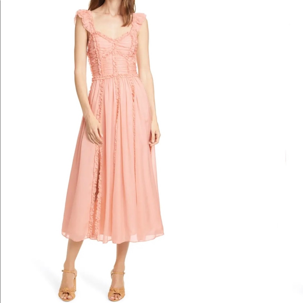 Ulla Johnson Pink Midi Dress